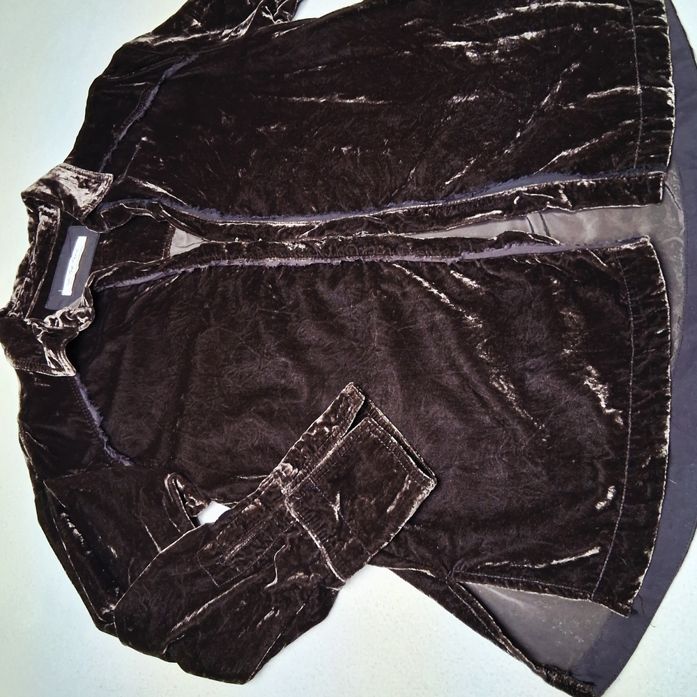 We The Free Deep Purple Velvet Jacket - Picture 5 of 7